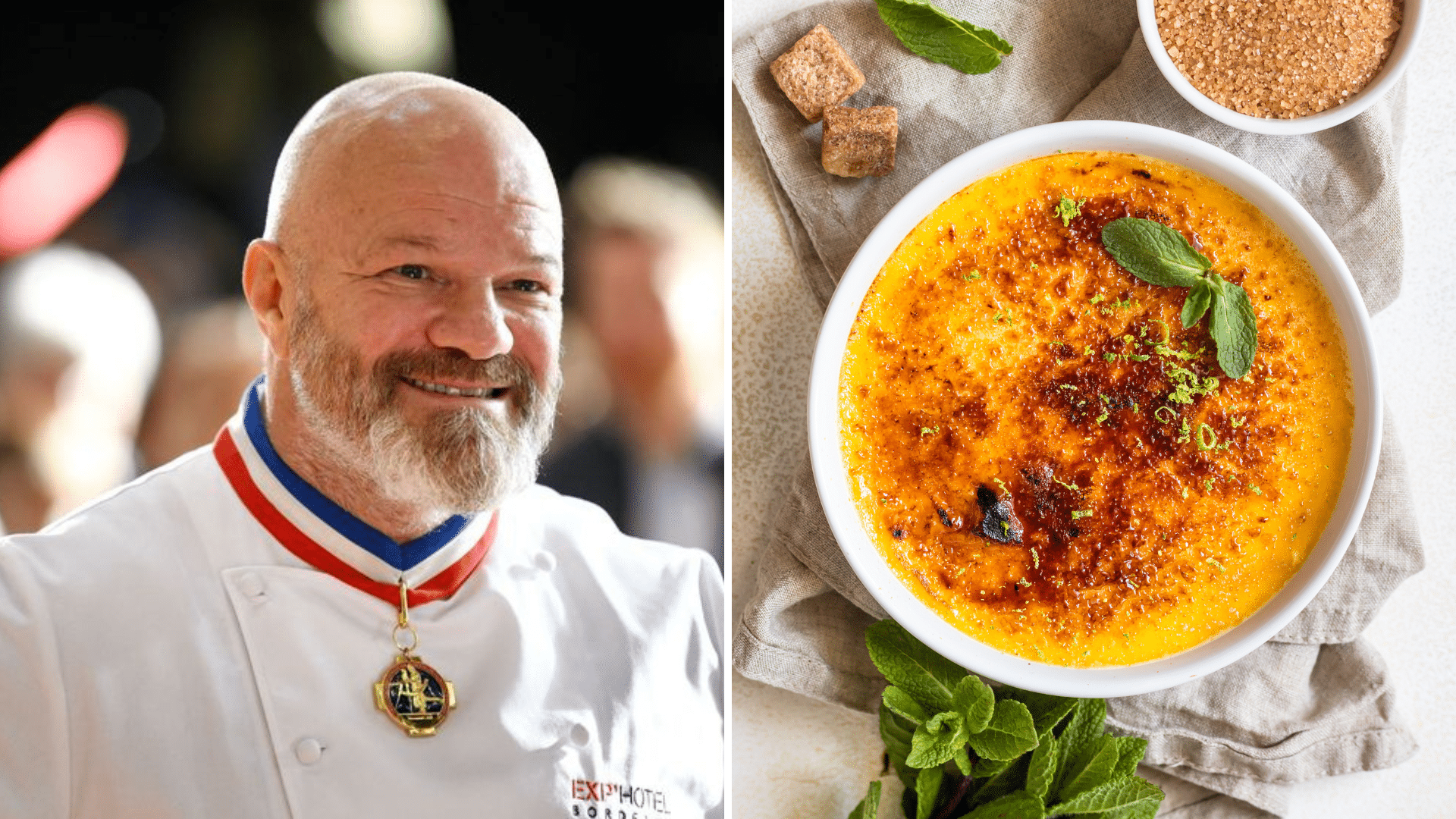 La crème brûlée sublimée par Philippe Etchebest