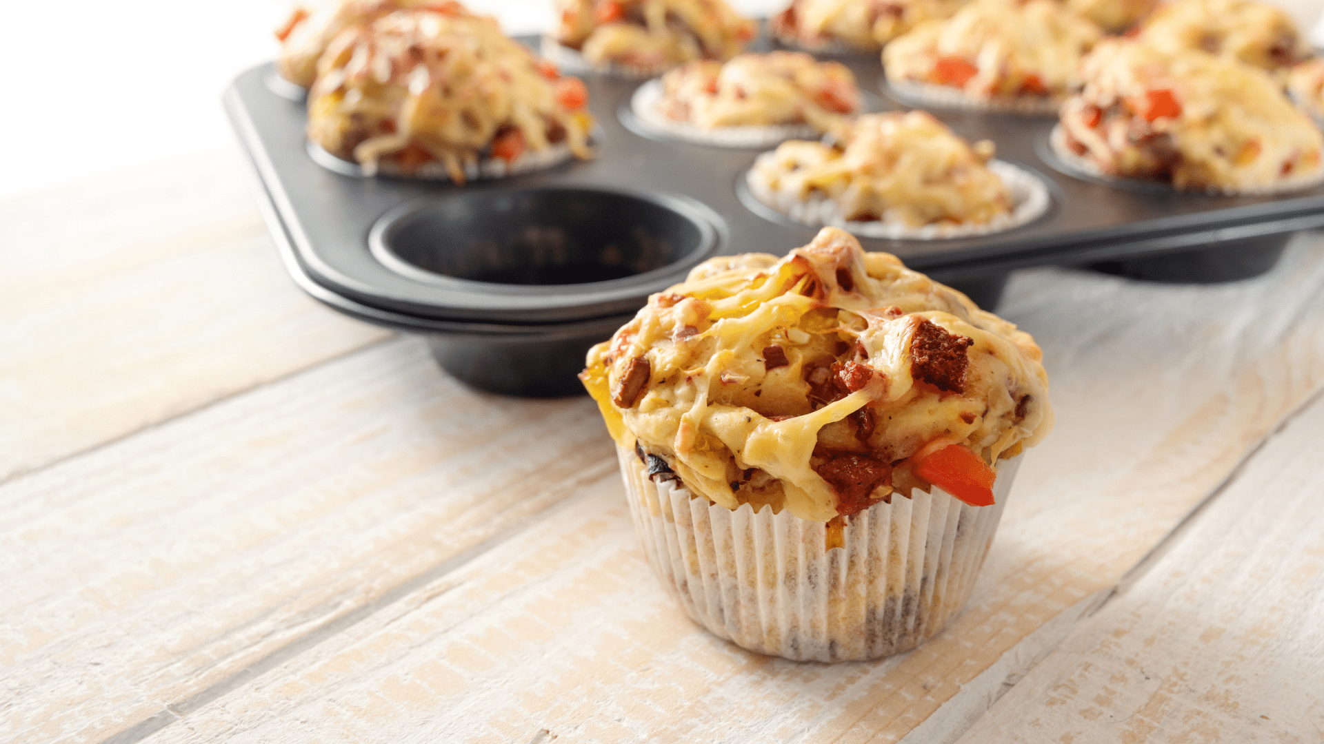 Pizzas en forme de mini-muffins : un délice !