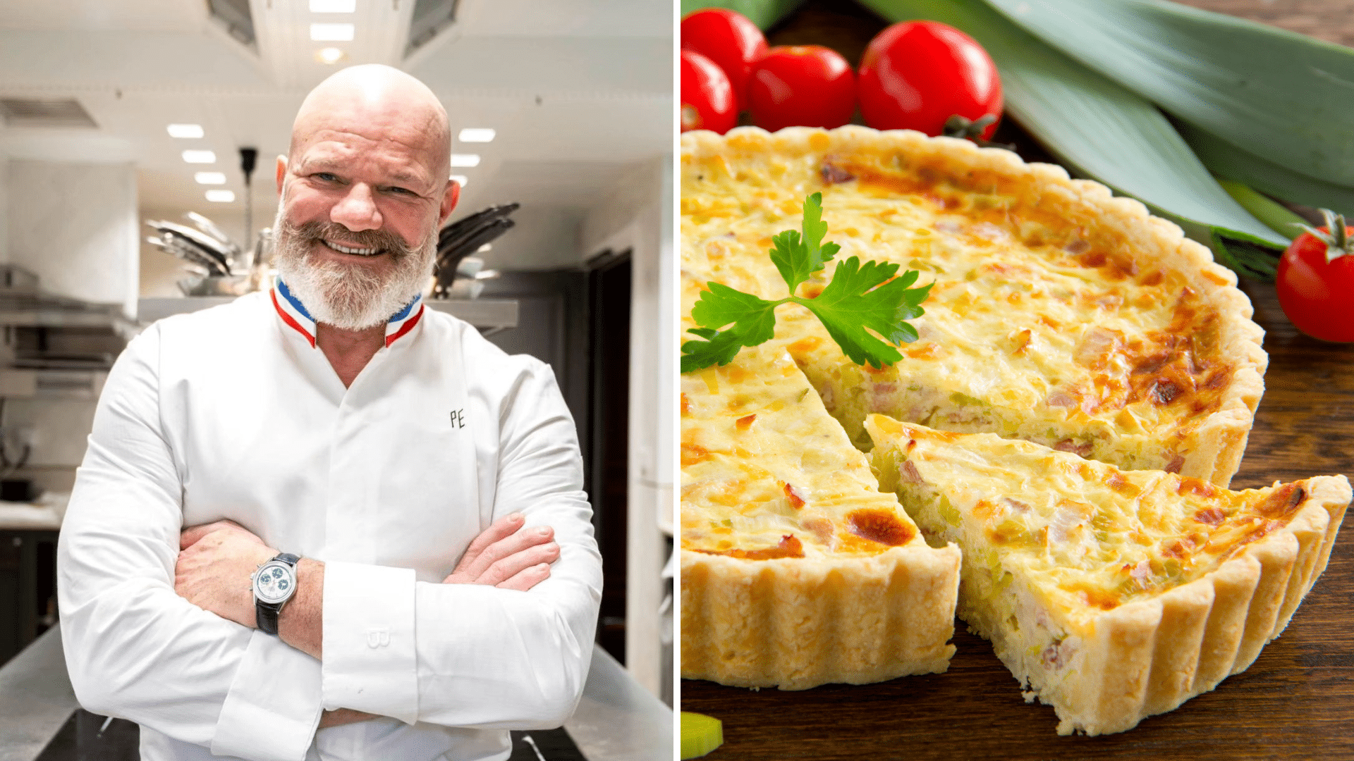 La quiche Lorraine revisitée par Philippe Etchebest
