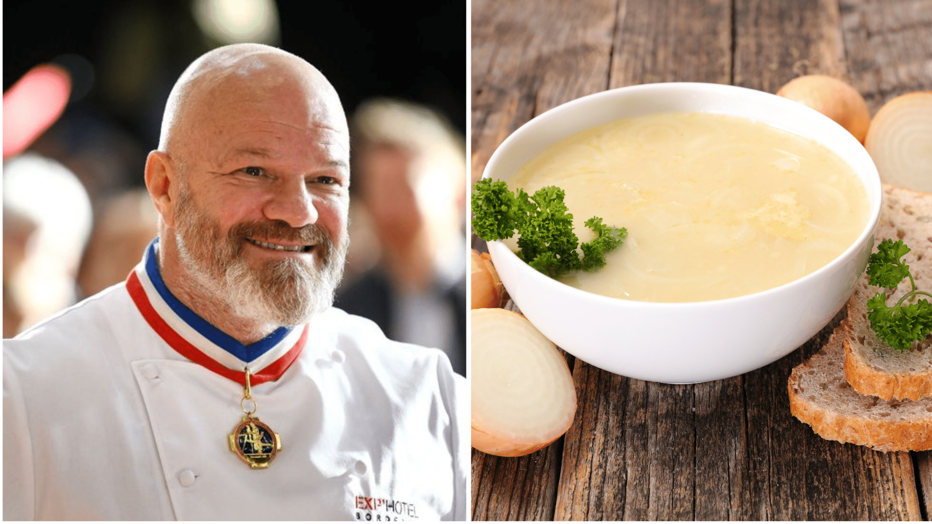 La soupe à l’oignon réinventée par Philippe Etchebest