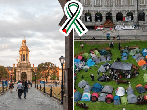 Protestation au Trinity Collège de Dublin : des étudiants campent contre la guerre à Gaza
