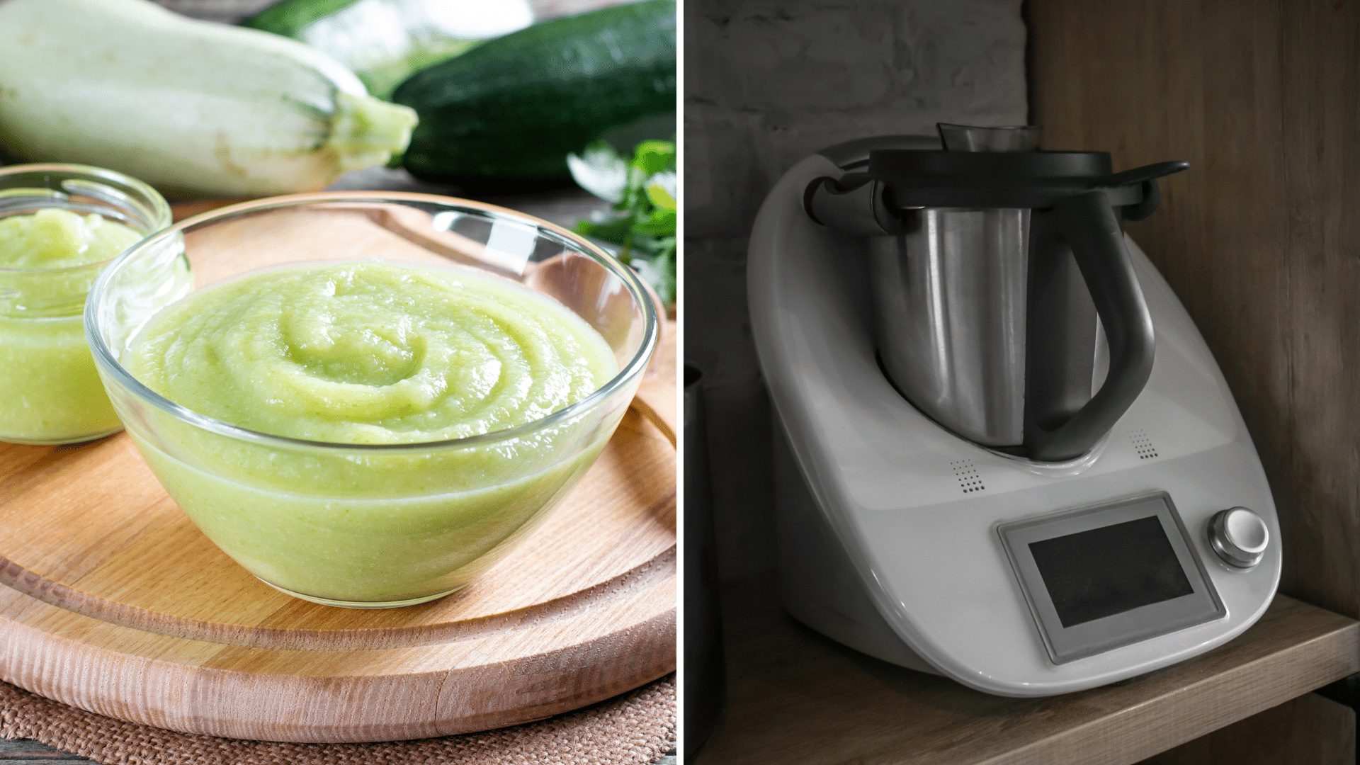 Recettes pour bébés à faire au Thermomix : Purée de courgette