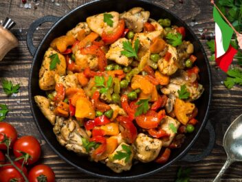 Recette classique : sauté de dinde Marengo