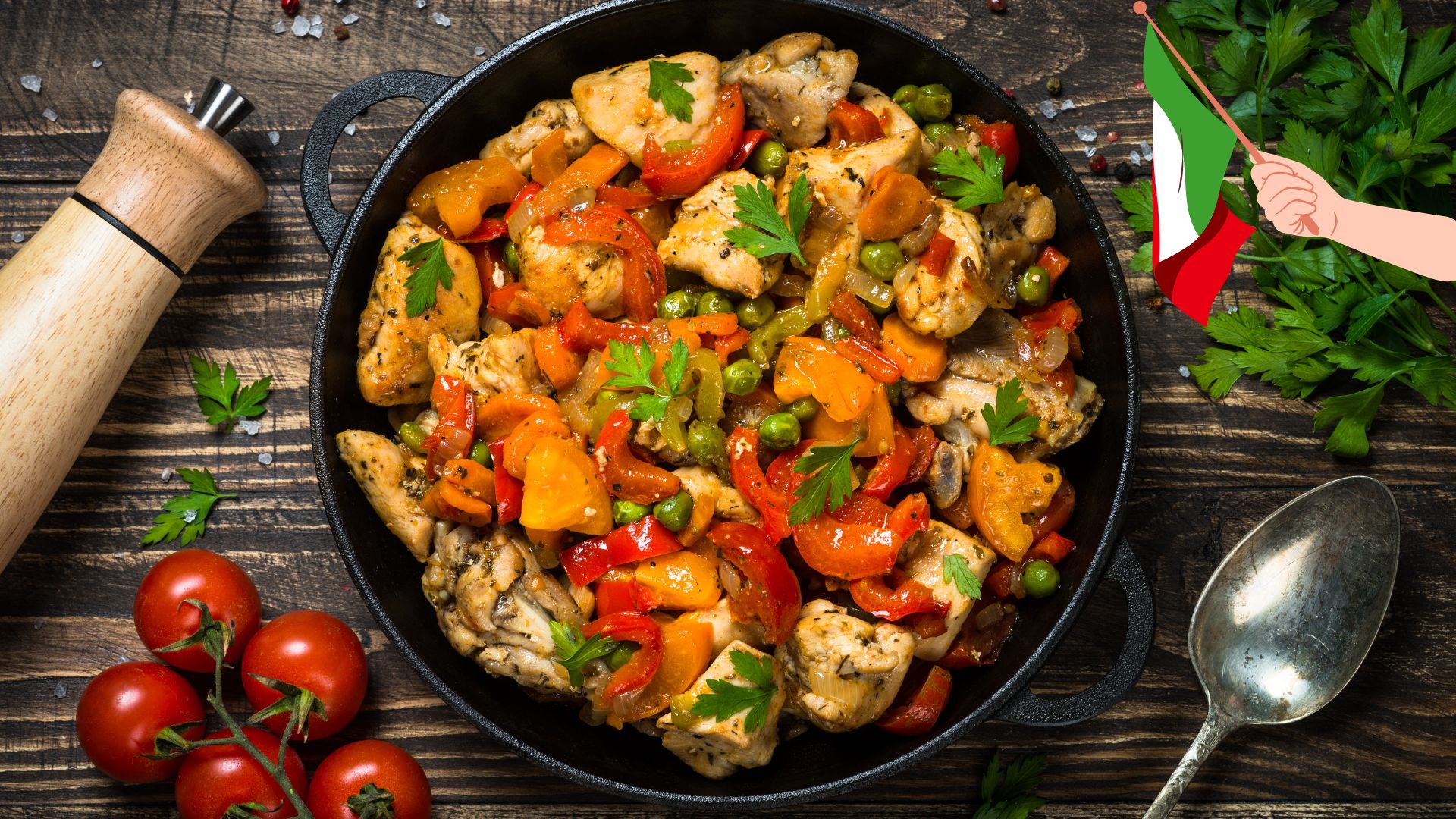 Recette classique : sauté de dinde Marengo