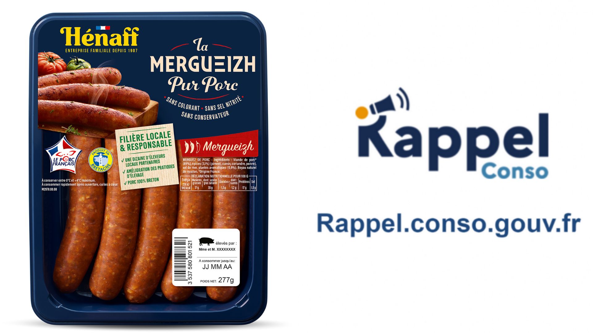 Saucisses Hénaff : rappel massif dans toute la France après la découverte de métal !