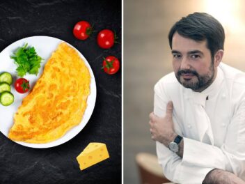 Recette facile : omelette soufflée au comté et mont-d’or par Jean-François Piège