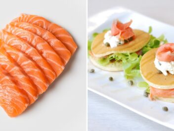 Recettes Apéro dînatoire : crêpes au saumon fumé, à la pomme et au concombre