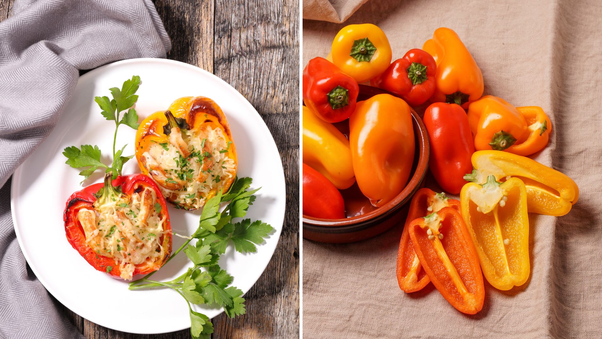 Apéritif gourmand : petits poivrons farcis au fromage