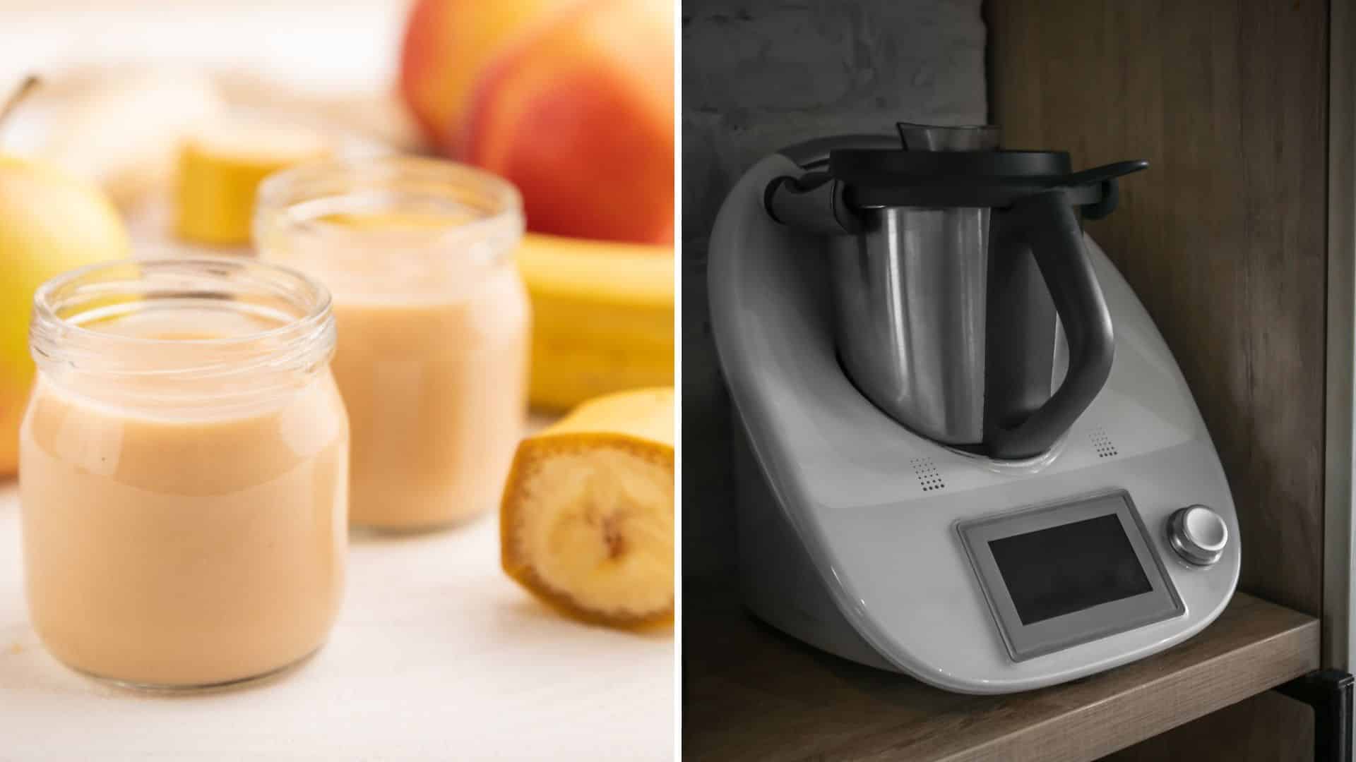 Recettes pour bébés à faire au Thermomix : compote pomme et banane