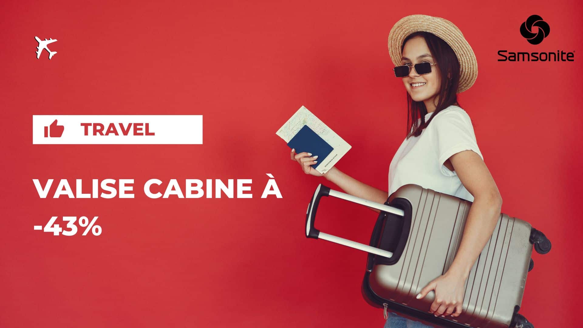 Valise cabine à -43% : parfaite pour voyager avec Ryanair, Transavia, EasyJet