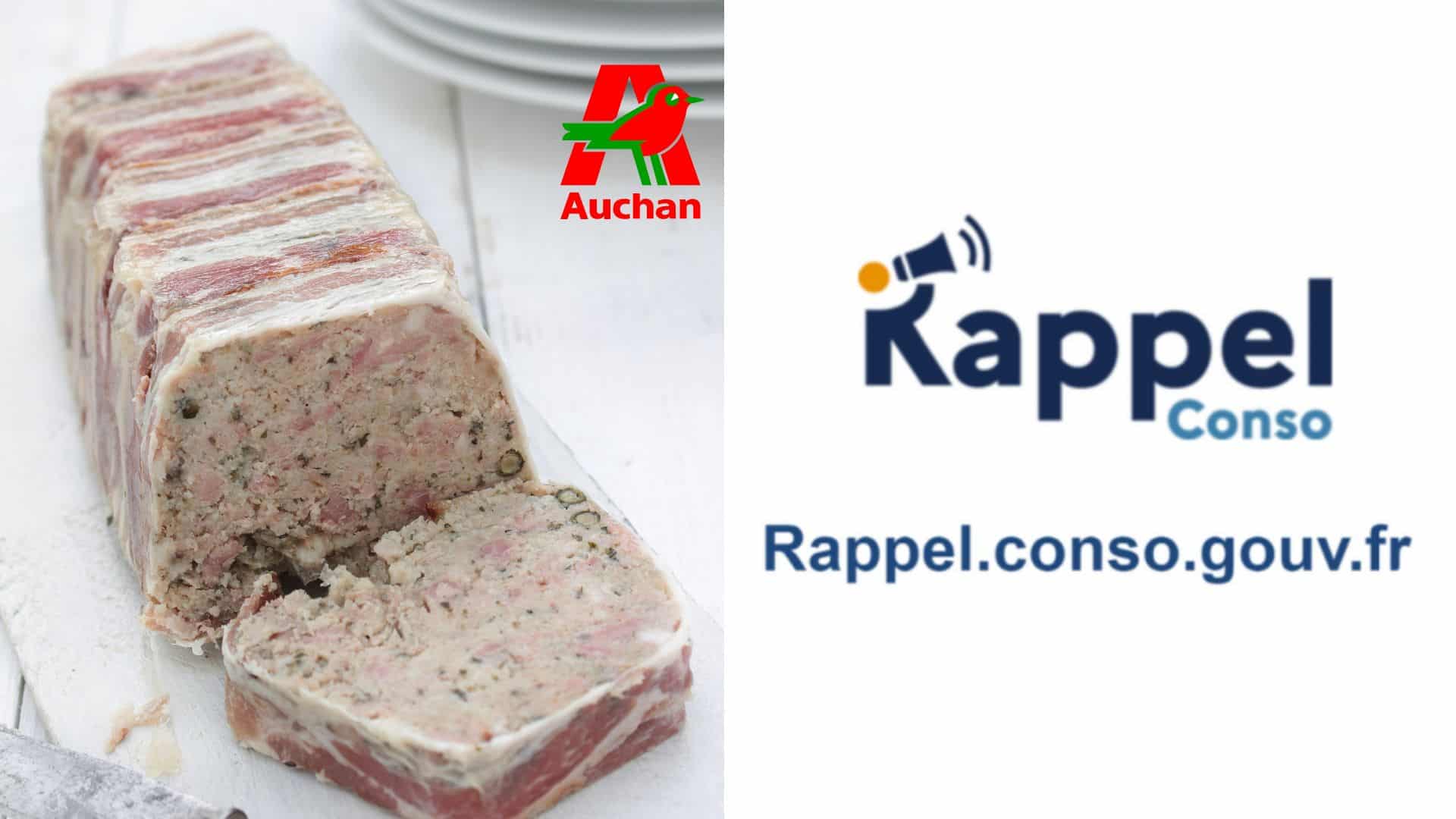 Auchan : attention à ces terrines de campagne rappelées pour risque de contamination à la Listeria !