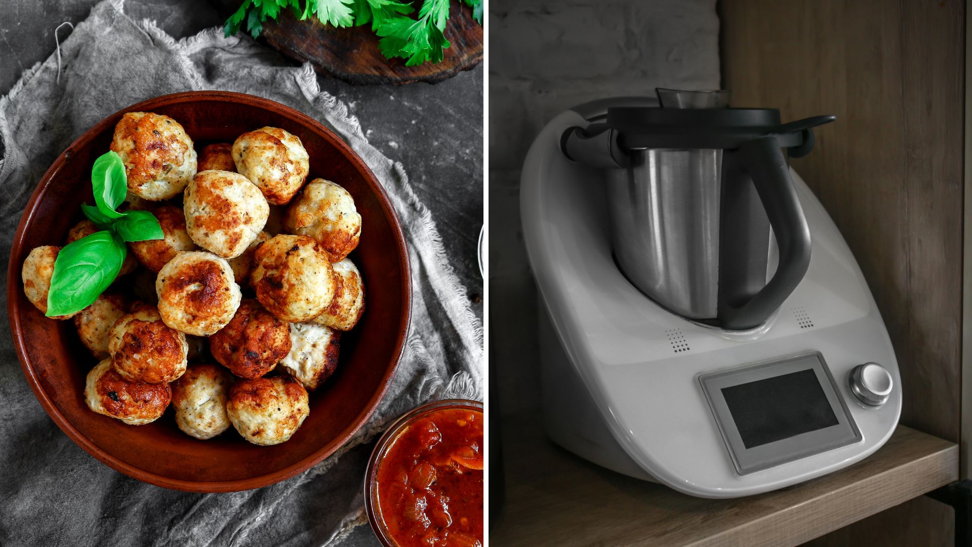 Recettes pour bébés à faire au Thermomix :  boulettes de poulet et légumes