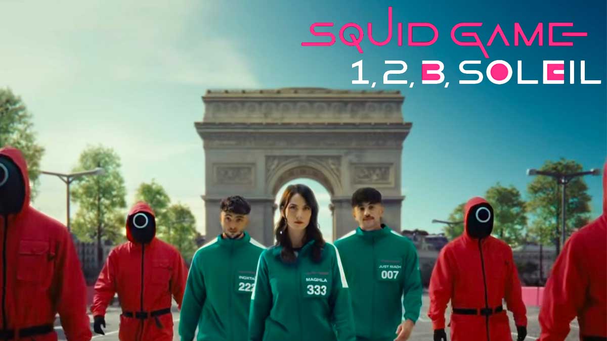 Squid Game : Netflix crée l’événement à Paris avec un « 1,2,3 soleil » géant aux Champs-Élysées